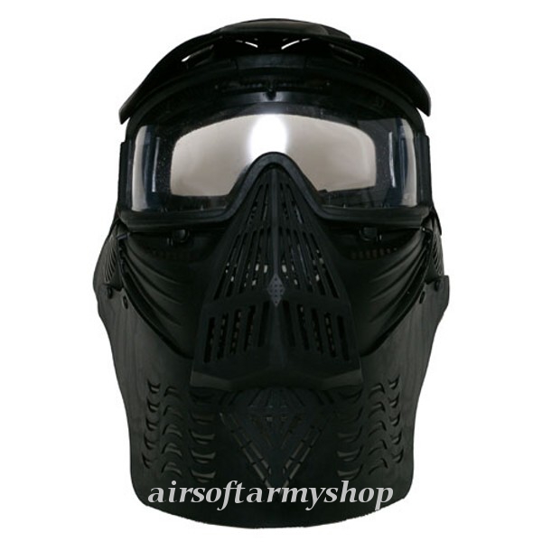 Airsoft maska ierna P50-sklo
